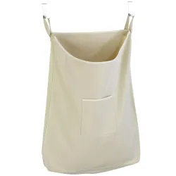 WENKO Мішок для білизни «Кенгуру» 65 л, мішок для брудного одягу, що підвішується на дверцятах - бежевий