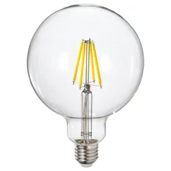 IKEA LUNNOM(206.148.47) Світлодіодна лампа E27 806 люмен, прозоре скло, що тонується/сфера