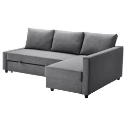 IKEA FRIHETEN(392.167.54) кутовий диван з функцією сну, Скіфтебо темно-сірий