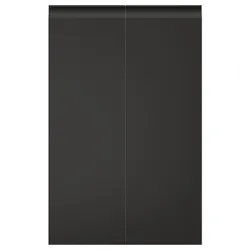 IKEA UPPLÖV(505.267.74) розсувні двері 2 шт, правосторонній/матовий антрацит