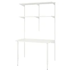 IKEA BOAXEL / LAGKAPTEN(894.405.62) книжкова шафа зі стільницею, білий