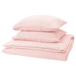 IKEA SCHERSMIN(405.997.56) ковдра та 2 подушки, рожевий