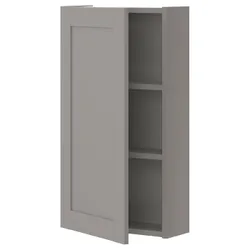 IKEA ENHET (893.224.98) 2 полки / дверной подвесной шкаф, серая / серая рамка