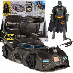 НАБОР АВТОМОБИЛЯ БЭТМОБИЛЯ DC COMICS С ПУСКОВОЙ УСТАНОВКОЙ + ФИГУРКА КУКЛЫ БЭТМЕНА 10 СМ
