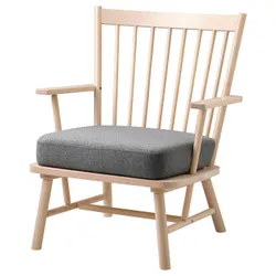 IKEA PERSBOL(503.501.90) Крісло, береза/Tibbleby бежевий/сірий