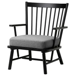 IKEA PERSBOL(505.259.20) Крісло, чорний/Tibbleby beige/сірий