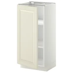 IKEA METOD (594.635.50) шкаф ст/полки, белый / кремовый Бодбин