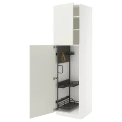 IKEA METOD(395.739.17) High Cabinet/Interior Inn, Белый/Веддинг Белый