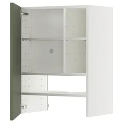 IKEA METOD(195.172.20) Капюшон -шкаф с полкой/дверью, Biały/Axstad Greya -green