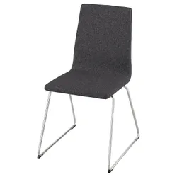 IKEA LILLÅNÄS(805.347.58) стілець, хром/гарматний темно-сірий