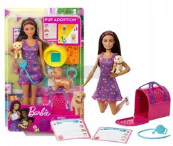 Лялька Барбі "Усиновлення собак", набір для двох собак, HKD86