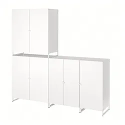 IKEA JOSTEIN(394.372.94) книжный шкаф с дверцами, вход/выход/белый