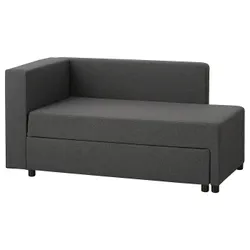 IKEA BYGGET (605.030.84) кушетка/диван-кровать, Книса/темно-серый с контейнером