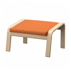 IKEA POÄNG(095.906.35) нога, белый оранжевый дуб -дуб винир