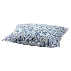 IKEA RODGERSIA(905.897.93) наволочка, синий/белый