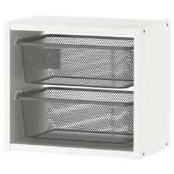IKEA TROFAST(494.803.43) Стенной шкаф, белый / темно-серый