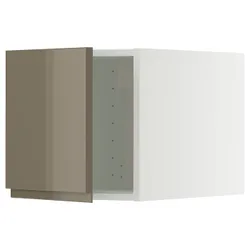 IKEA METOD(995.773.33) розширення, білий/Voxtorp Gloss Dark -brown