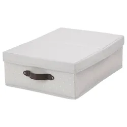 IKEA BLÄDDRARE (904.743.96) коробка с крышкой, серый / узор