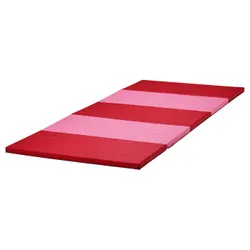 IKEA PLUFSIG(505.522.73) складной спортивный коврик, розовый/красный