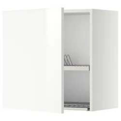 IKEA METOD(294.648.67) навісна шафа з сушаркою для посуду, білий/Ringhult білий