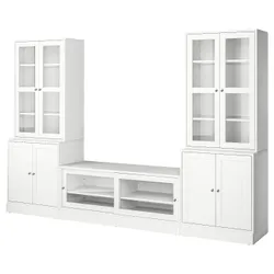 IKEA HAVSTA(195.348.18) Комбінація телевізора та скляних дверей, білий