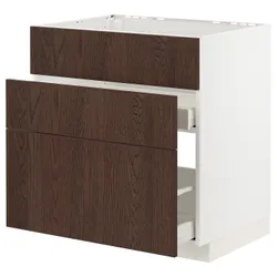 IKEA METOD / MAXIMERA(994.044.36) одна штука от злотых + 3 штуки / 2 штуки, белый / синарп коричневый