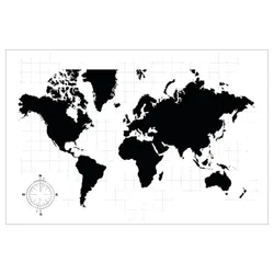 IKEA BILD(104.422.67) Плакат, карта мира