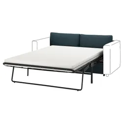 IKEA VIMLE(395.369.63) 2-місна секція з розкладним диваном, Хіларед темно-синій