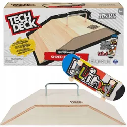 ДЕРЕВЯННАЯ РАМПА TECH DECK + НАБОР SKATEBOARD SPIN MASTER SHRED PYRAMID