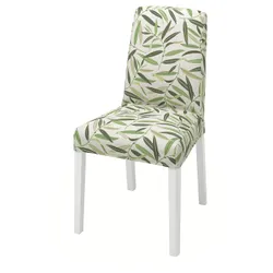 IKEA BERGMUND(993.880.97) стілець, білий / Fågelfors різнокольоровий