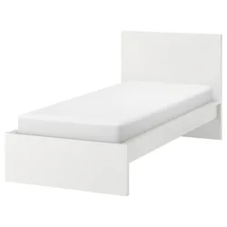 IKEA MALM(090.200.32) каркас кровати, высокий, белый / Лейрсунн