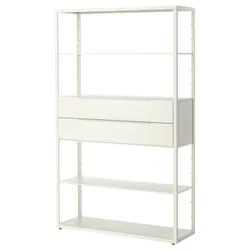 IKEA FJÄLKINGE (199.318.65) книжкова шафа з ящиками, білий