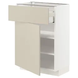 IKEA METOD / MAXIMERA(194.597.67) шкаф stj szu / дверь, белый / Хавсторп бежевый