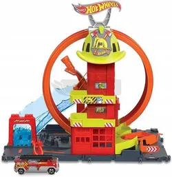 Набор для сборки модели пожарной станции Hot Wheels Super Loop Kit HKX41