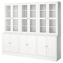 IKEA HAVSTA(395.349.02) комбінація зі скляними дверима, білий