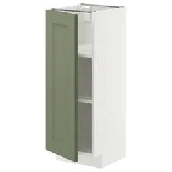 IKEA METOD(495.179.64) ST/полки, Biały/Axstad Greya -green
