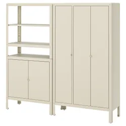 IKEA KOLBJÖRN(192.916.50) книжный шкаф с 2 шкафами, бежевый