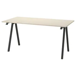 IKEA TROTTEN(694.295.65) стол письменный, бежевый / антрацит