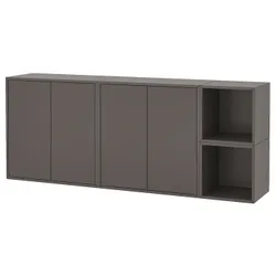 IKEA EKET(194.942.66) сочетание навесных шкафов, темно-серый