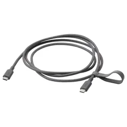 IKEA LILLHULT(505.276.03) USB-C на USB-C, темно-серый