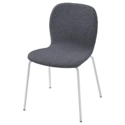IKEA KARLPETTER(594.837.65) стілець, Гуннаред середньо сірий / Сефаст білий