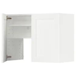 IKEA METOD(395.043.87) шафа з витяжкою та полицею/дверями, білий Енчепінг/імітація білого дерева