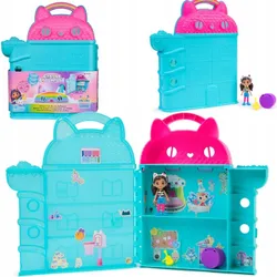 ПОРТАТИВНЫЙ ДОРОЖНЫЙ НАБОР GABI CAT HOUSE РАДУЖНЫЙ ДОМ С ФИГУРКОЙ GABI 33 СМ