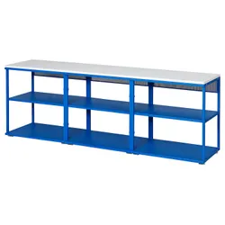 IKEA PLATSA(395.217.25) відкрита книжкова шафа, блакитний