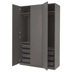 IKEA PAX / FORSAND(794.315.77) гардероб, темно-сірий/темно-сірий