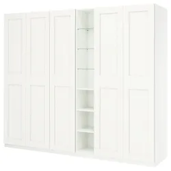 IKEA PAX / GRIMO(296.237.29) комбінований гардероб, білий білий/білий