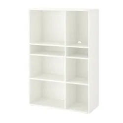 IKEA VIHALS(804.832.83) Книжкова шафа на 6 полиць, білий