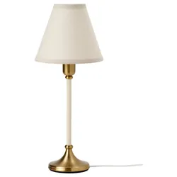 IKEA FLYGHÖJD(005.012.62) настільна лампа, латунь/бежевий