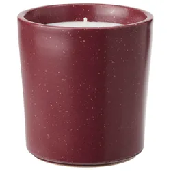 IKEA STÖRTSKÖN(505.021.98) ароматическая свеча / керамический контейнер, черника/красный
