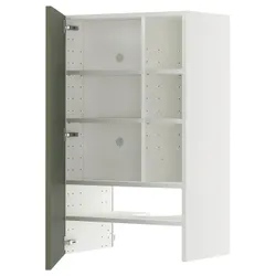 IKEA METOD(495.178.41) Капюшон -шкаф с полкой/дверью, Biały/Axstad Greya -green